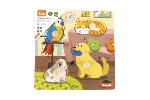 Puzzle in legno animali domestici