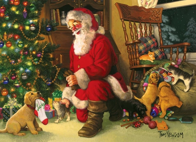 Puzzle famiglia Babbo Natale 350 pezzi