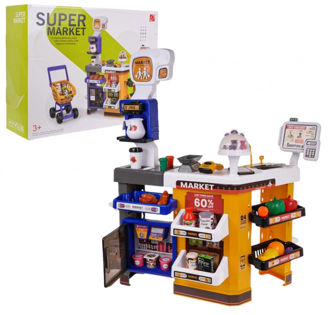 Supermercato Giocattolo con Carrello e Accessori