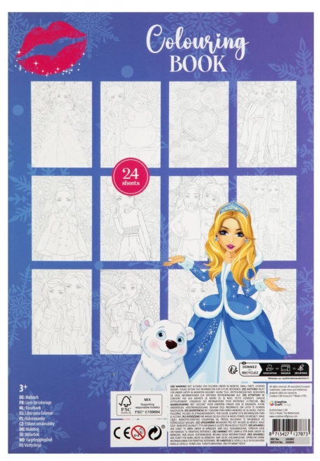 Libro di disegni da colorare a foglio Besties