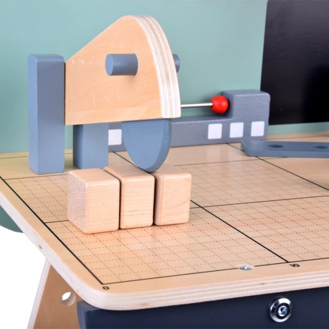 Set laboratorio in legno per piccoli fai-da-te