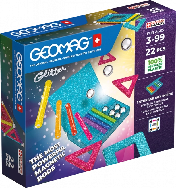 Geomag Glitter Costruzioni 22 Pezzi