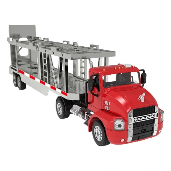 Camion Trasportatore Telecomandato Double Eagle in Scala 1:26, Colore Rosso