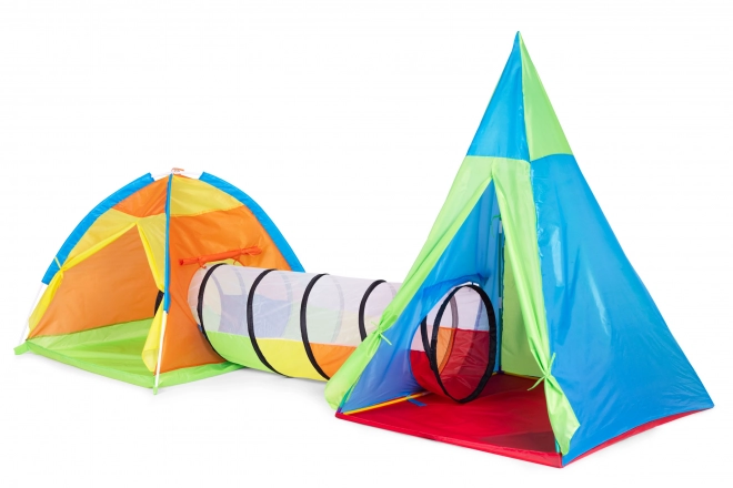 Set tenda per bambini 3 in 1 Igloo Tipi Tunnel