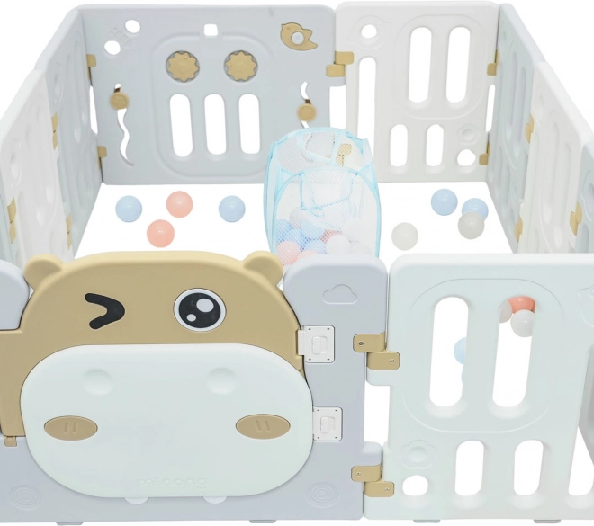Box per bambini Modulo Ippopotamo marrone