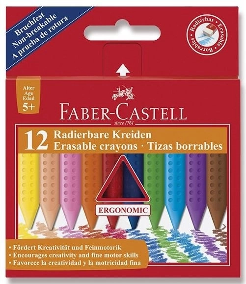 Pastelli colorati in plastica 12 pz