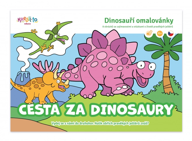 Libro da colorare dinosauri: Viaggio tra i dinosauri