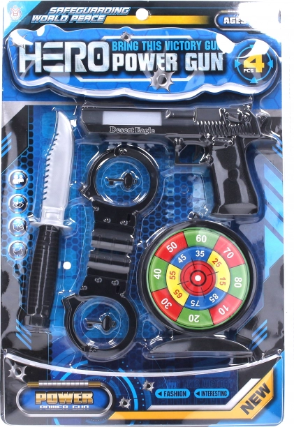 Set da polizia con effetti della pistola