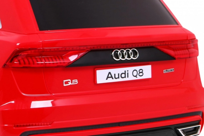 Audi Q8 Sollevatore per bambini batteria Rosso + Telecomando + EVA + Avvio lento + MP3 USB + LED