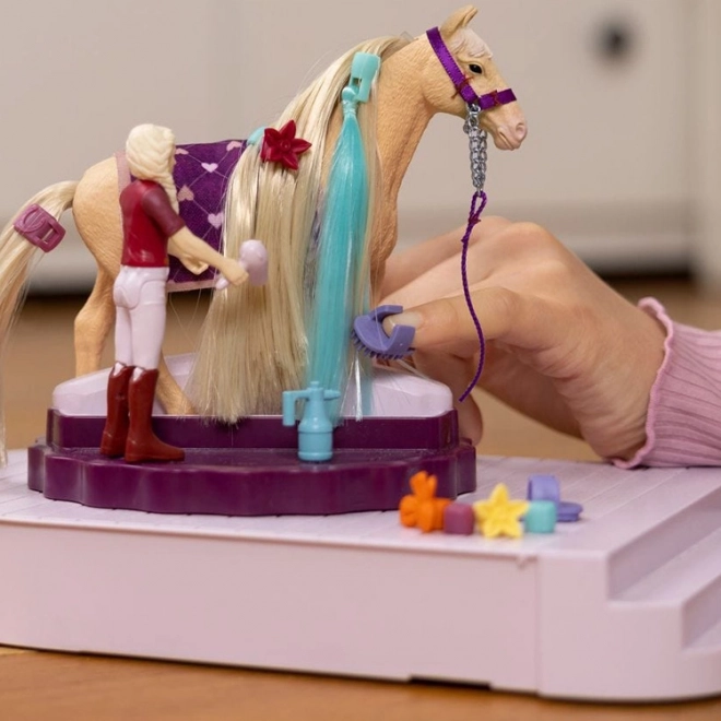 Stazione girevole per la cura dei cavalli Schleich Horse Club Sofia's Beauties