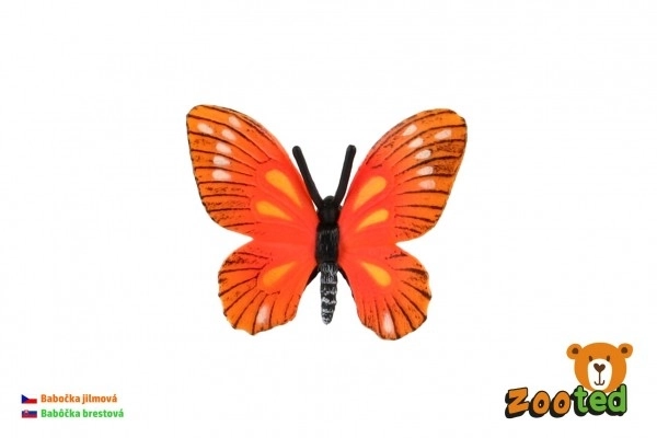 Farfalla Vanessa Elm in plastica 5,5 cm in busta