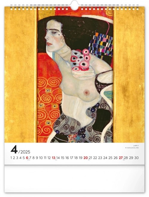 Calendario da parete Gustav Klimt 2025