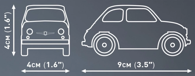 Modello Fiat Abarth 595 con blocchi di costruzione