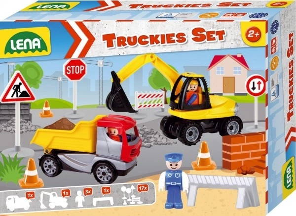 Set Truckies Costruzioni in Cartone Decorativo