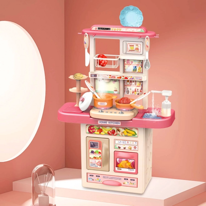 Cucina giocattolo per bambini con suoni e luci LED