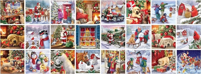 Calendario dell'avvento puzzle Buon Natale