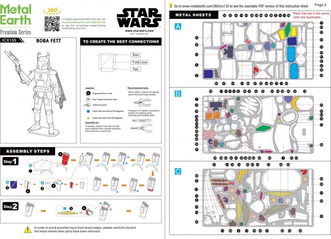 Puzzle 3D Star Wars: Boba Fett