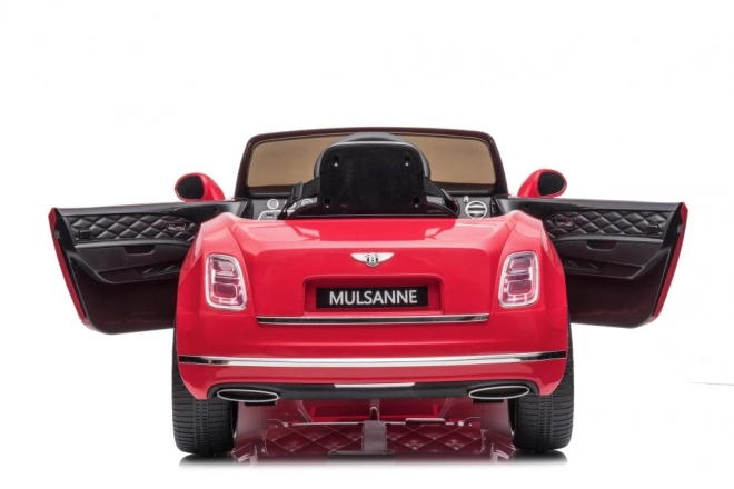 Auto a batteria Bentley Mulsanne rosso metallizzato