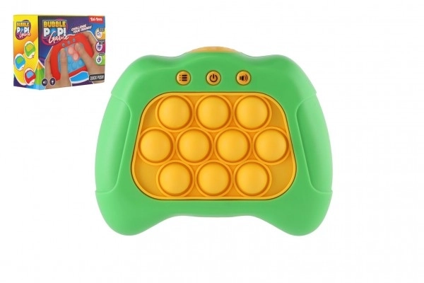 Bubble pops L'infrangibile gioco di osservazione in silicone a batterie con luce, suono in scatola 13x10,5