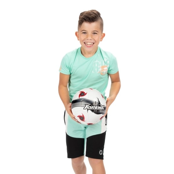 Pallone da calcio 23cm misura 5 cucito a due colori