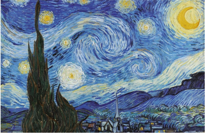 Puzzle miniaturizzato Notte stellata 1000 pezzi