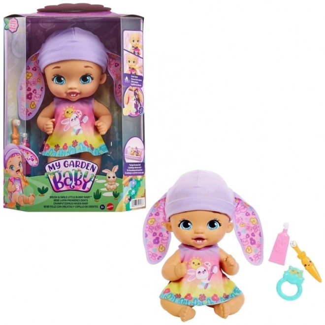 Lalka bambina My Garden Baby con accessori per lavarsi i denti