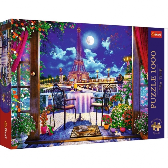 Puzzle 1000 pezzi Premium Plus Parigi al chiaro di luna