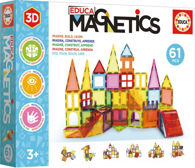 Costruzioni Magnetiche EDUCA - 61 Pezzi