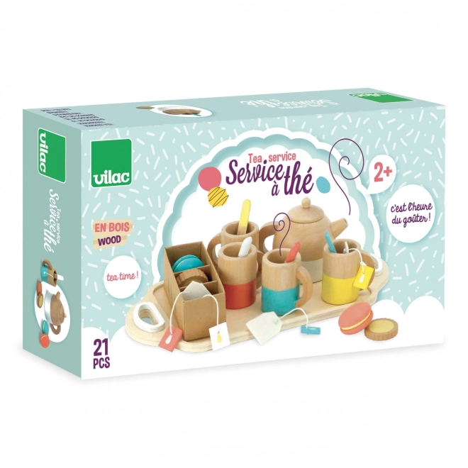 Set da tè in legno per bambini