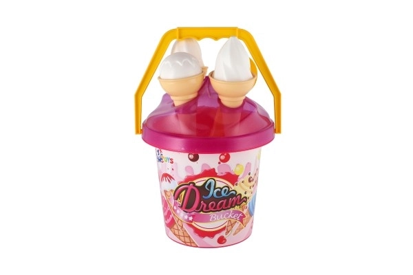 Set da gioco per sabbia con secchiello e stampi gelato