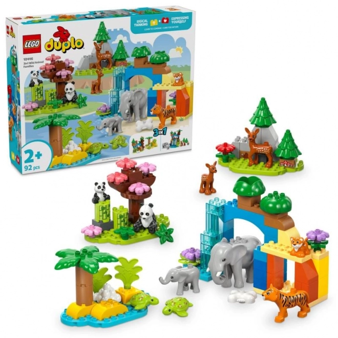 Famiglie di animali selvatici LEGO DUPLO 3 in 1