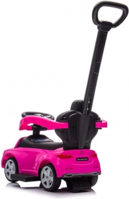 Spingi e cammina con pulsante Mercedes-Benz 3 in 1 rosa