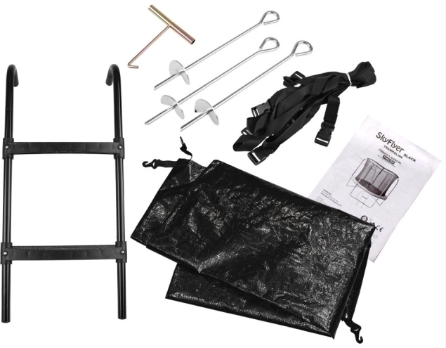 Set completo con scaletta, ancoraggi e telo di copertura