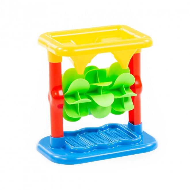 Mulino da gioco colorato per sabbia e acqua