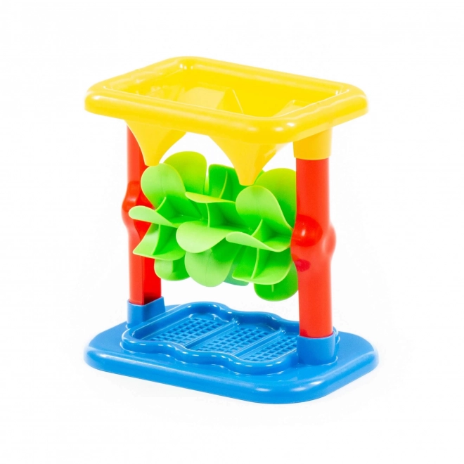 Mulino da gioco colorato per sabbia e acqua