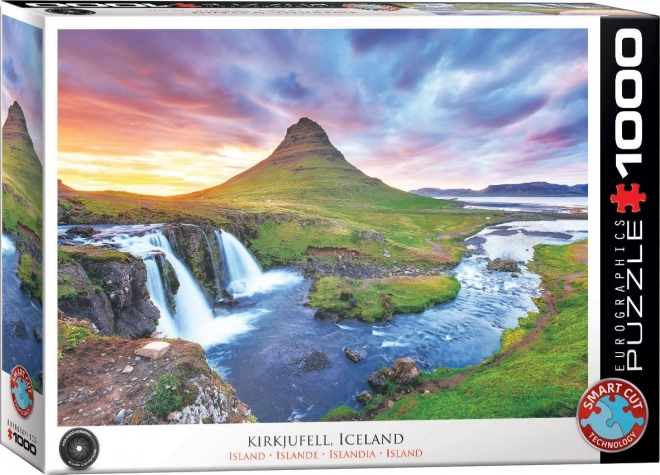 Puzzle Cascata Kirkjufell Islanda 1000 pezzi