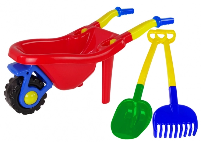 Set da giardinaggio per bambini con carriola