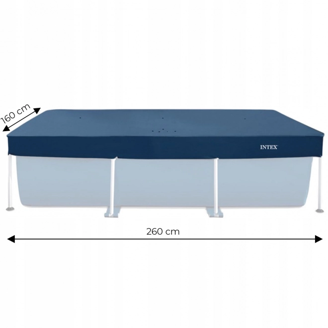 Copertura per piscina con telaio 2,6 x 1,6 m Intex