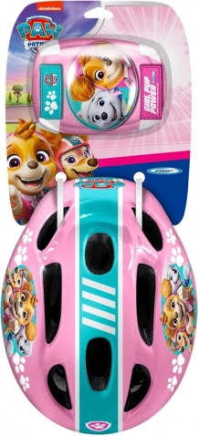Set protettivo per bambini con cappellino e protezioni Paw Patrol rosa