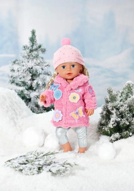 Cappotto rosa stiloso