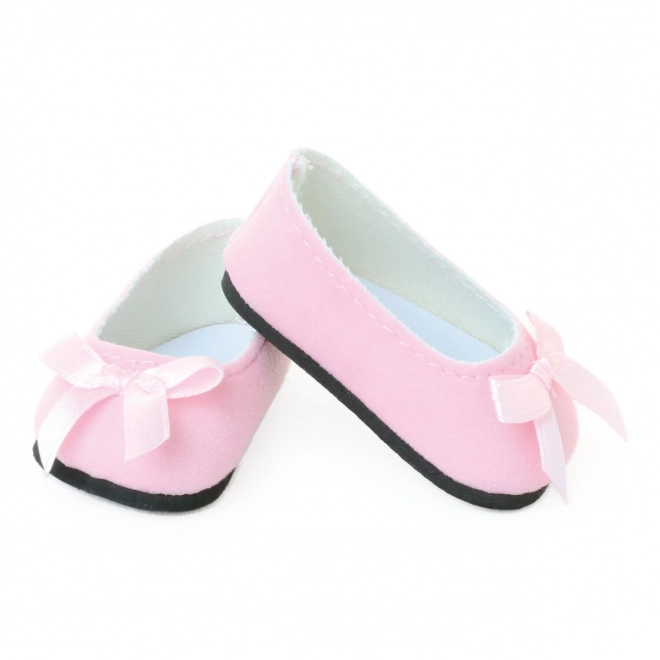 Ballerine Rosa con Fiocchetto per Bambole Petitcollin