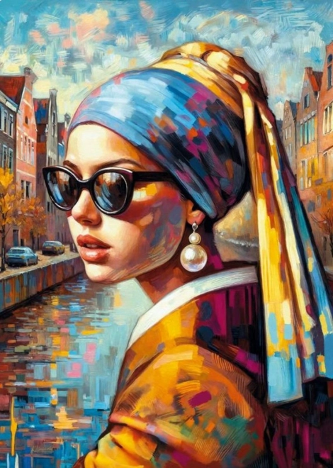 Cherry Pazzi Puzzle Ragazza con l'orecchino di perla 1000 pezzi