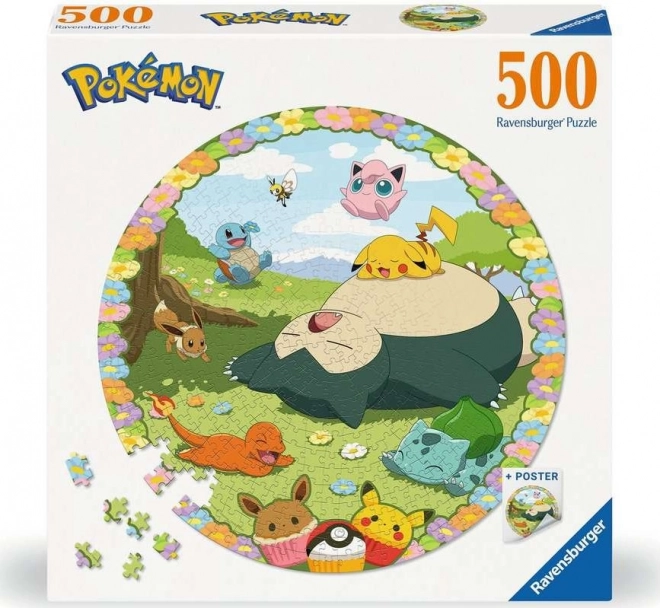 Puzzle circolare Pokémon adorabili 500 pezzi