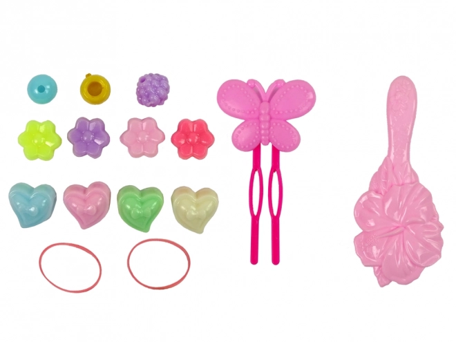 Testa di Bambola con Accessori per Acconciature