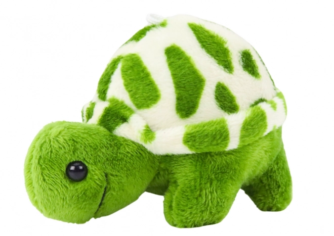 Tartaruga di peluche verde 10 cm portachiavi