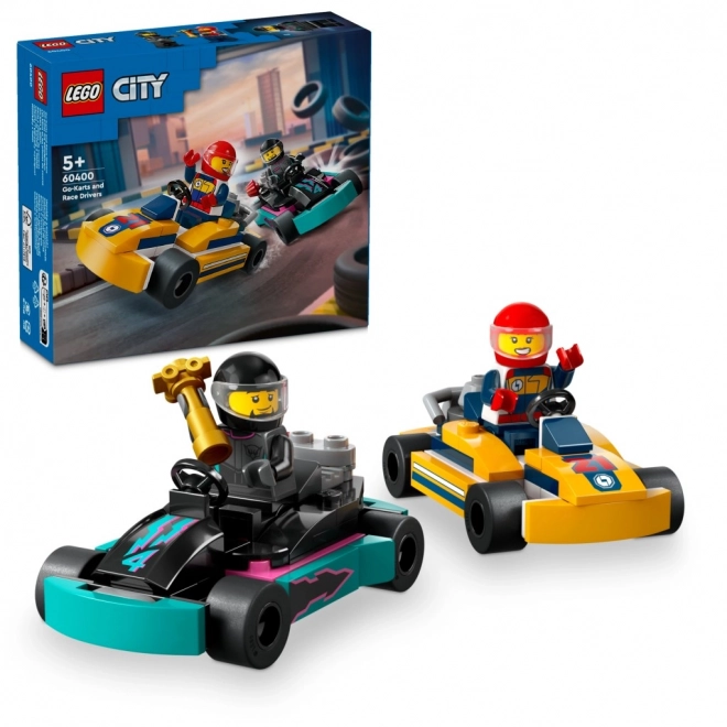 Lego City Gokart e piloti da corsa