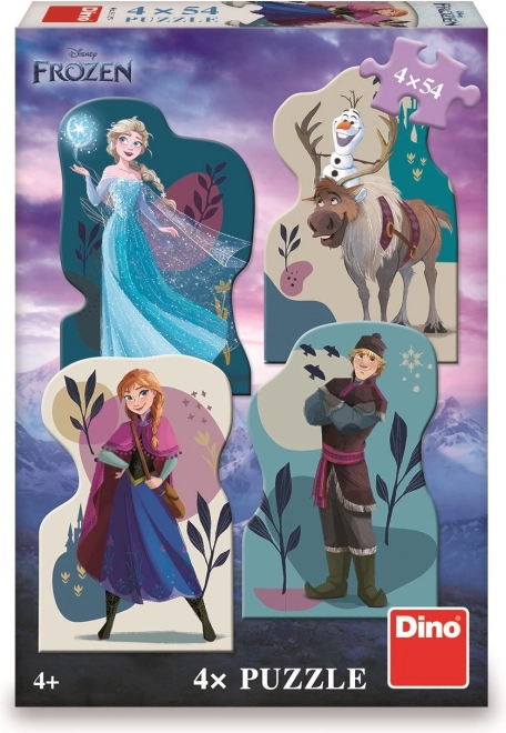 Puzzle amicizia FROZEN 4x54 pezzi