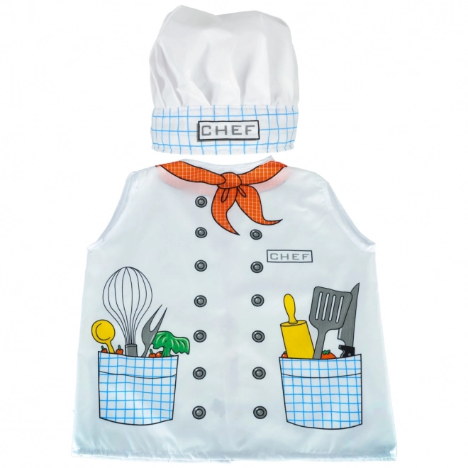 Costume da chef per bambini 3-8 anni