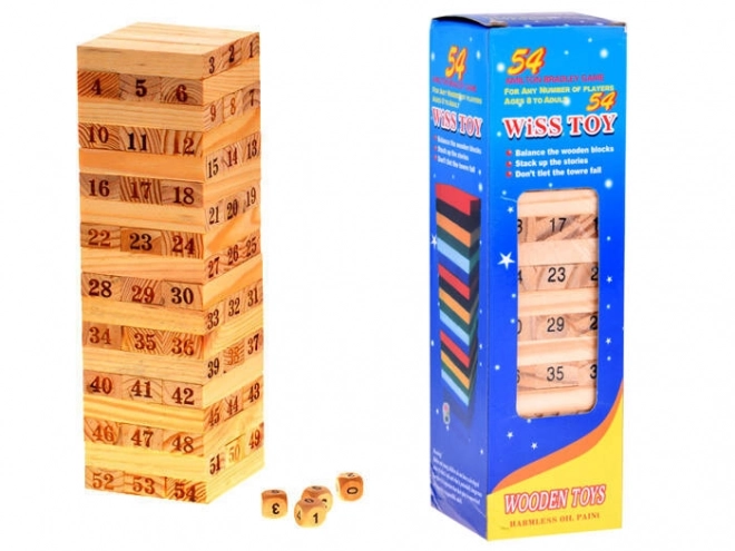 Gioco di abilità in legno Jenga Torre Instabile