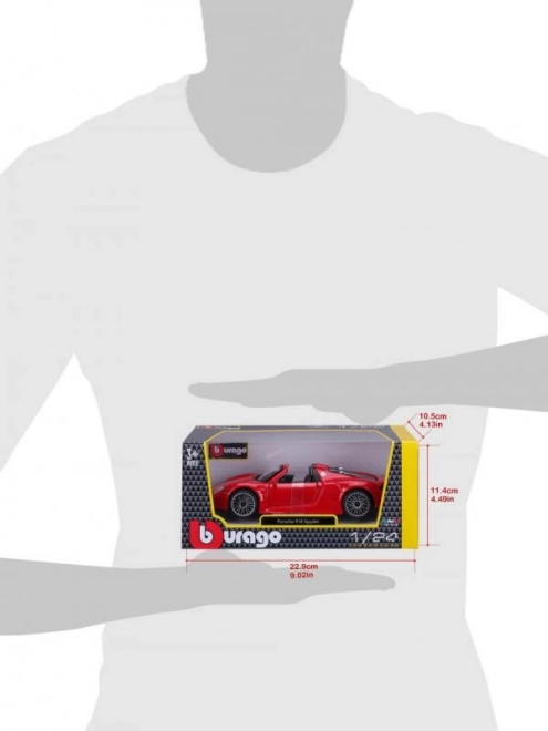 Modellino Porsche 918 Spyder Rosso in scala 1:24 di Bburago